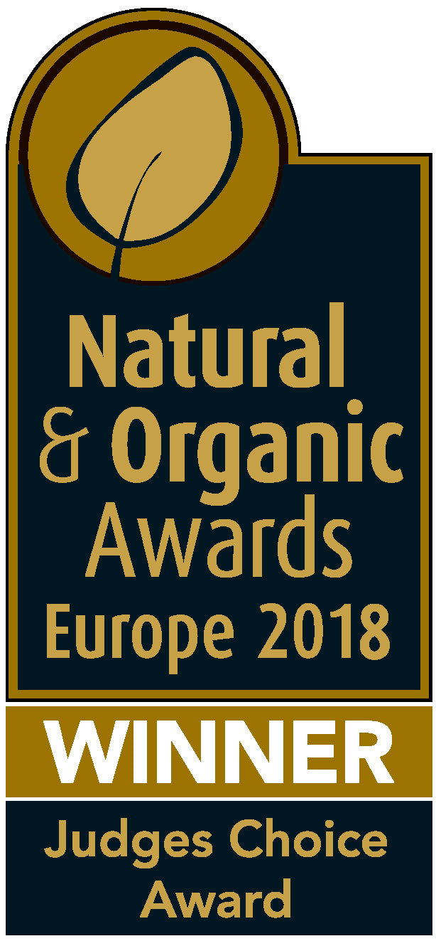Judge's Choice Award winner at the Natural & Organic Awards Europe 2018 for the exceptional use of Bulgarian rose fields and Rosa damascena in their products.