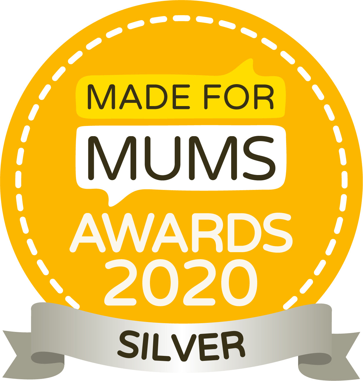 Made for mums awards 2020 silver badge featuring Bulgarian Rose from Alteya.