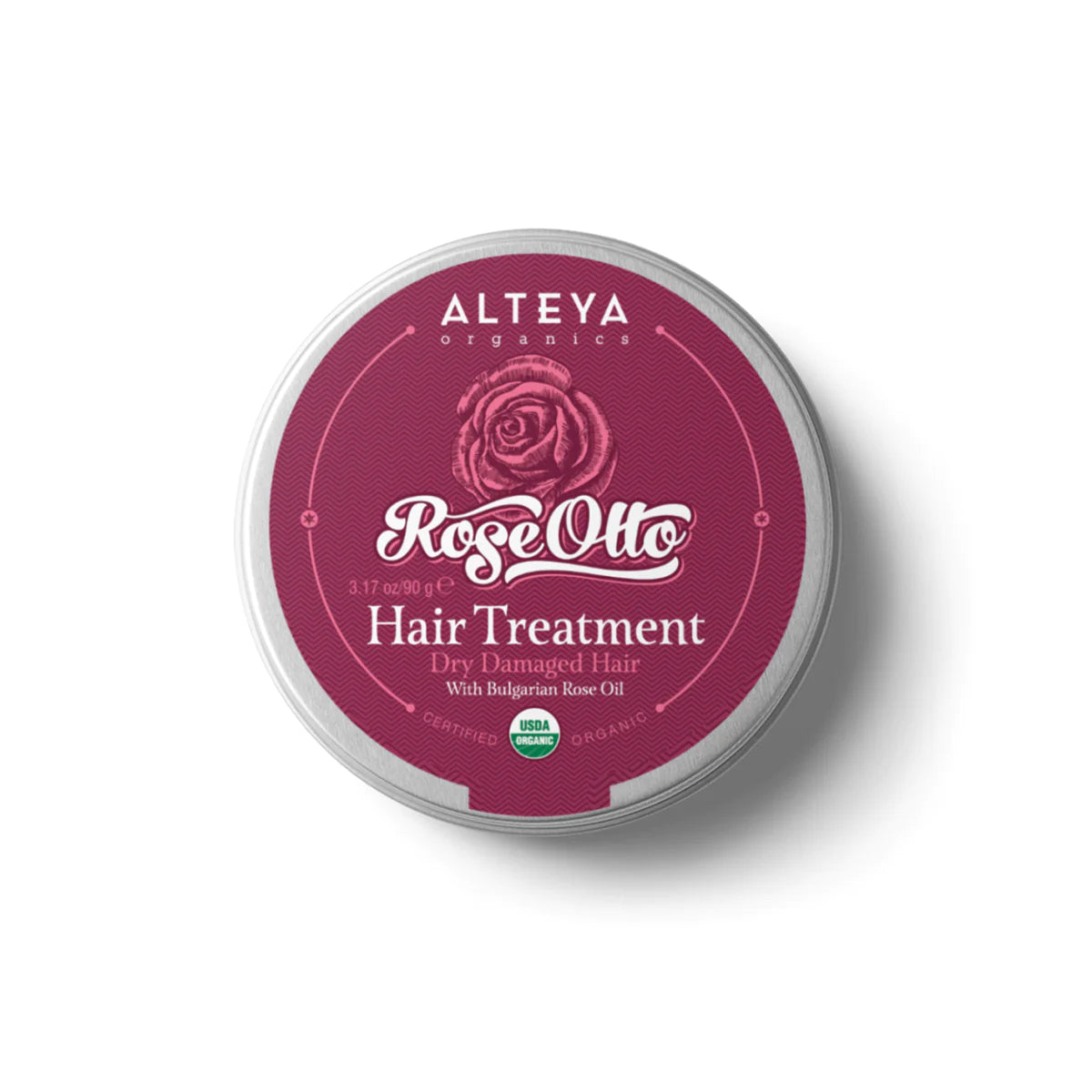 An organic Hair Treatment Rose Otto Dry Damaged Hair Moisturizing that revitalizes with rose otto.