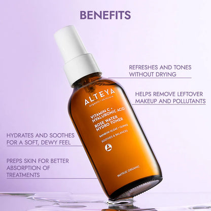 Glow Toner with Rose Water Hyaluronic Acid Benefits