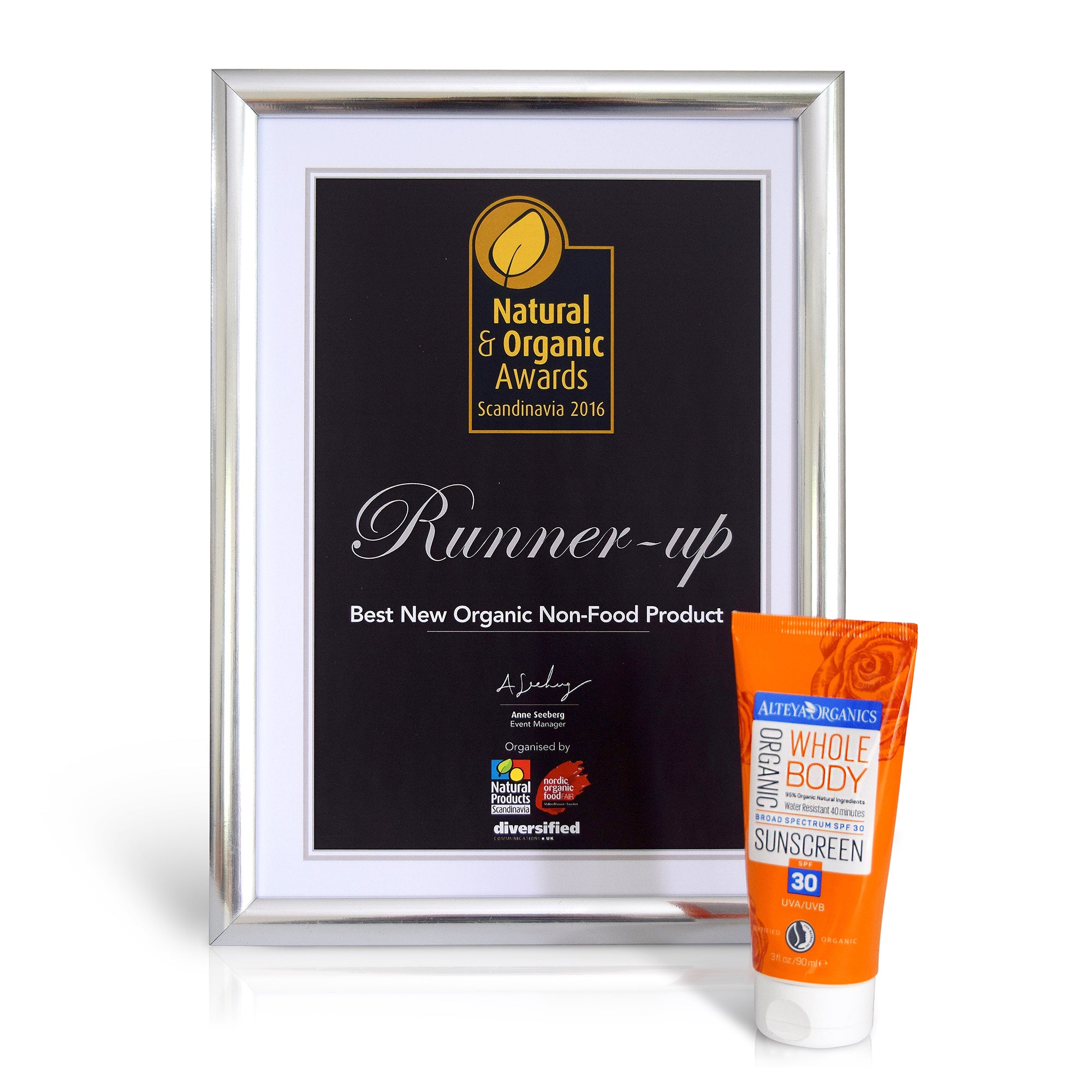 Natural organic Bulgarian rose awards runner up.