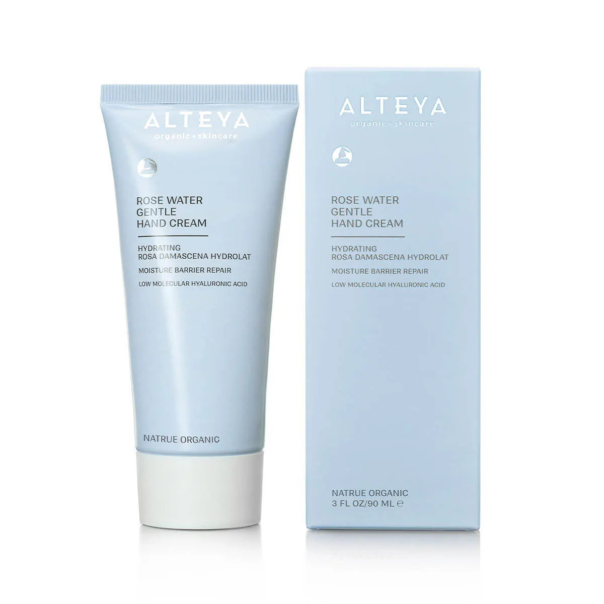 A pale blue tube of Alteya Organics&