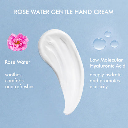 Organic Rose Water Gentle Hand Cream.