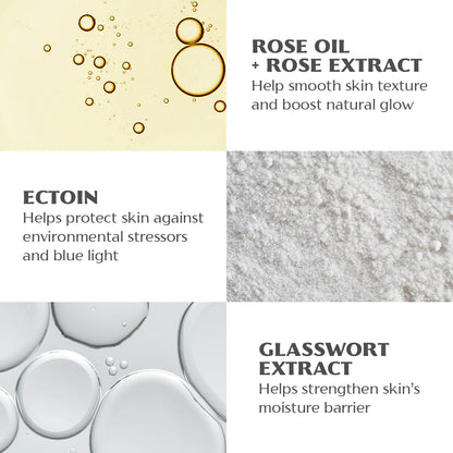 Discover the certified organic ingredients in our Bio Damascena  Rose Otto Day Moisturizer.
