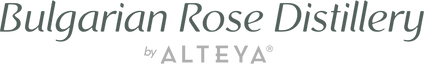 The logo for Alteya, a Bulgarian rose distillery specializing in Rosa Damascena.